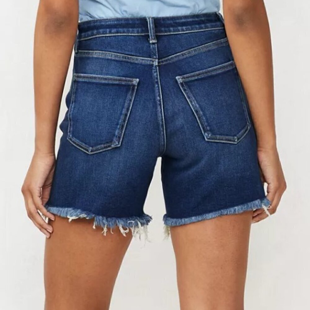 LAUREN CONRAD HIGH RISE CUTOFF STRETCH DENIM JEAN SHORTS